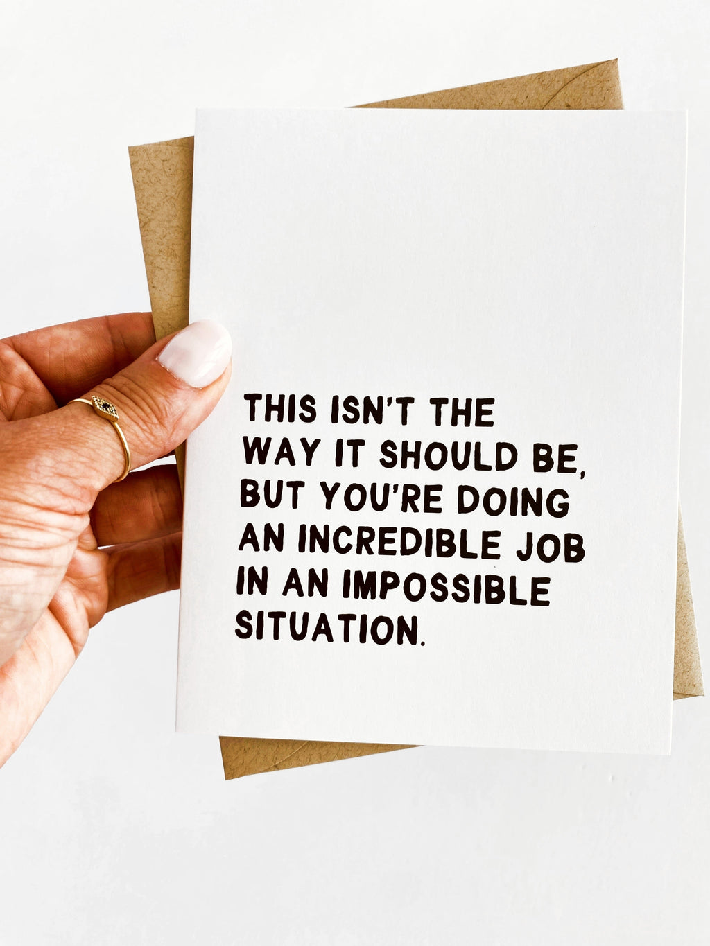 Isn't the Way It Should Be Encouragement Support Card for Loss