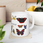 German Schmetterlinge vintage Butterfly Species Ceramic Mug — Vintage style Illustration (11oz & 15oz)