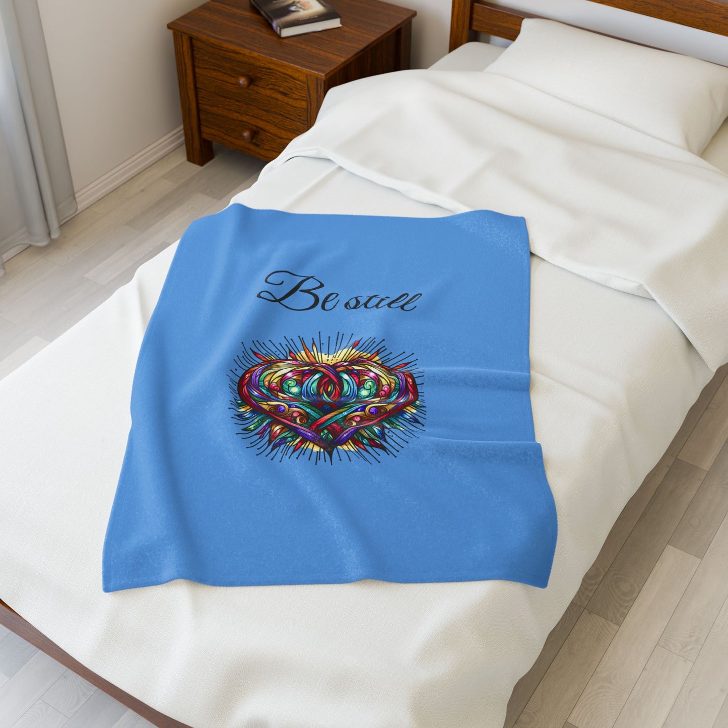 Be Still velveteen plush blanket