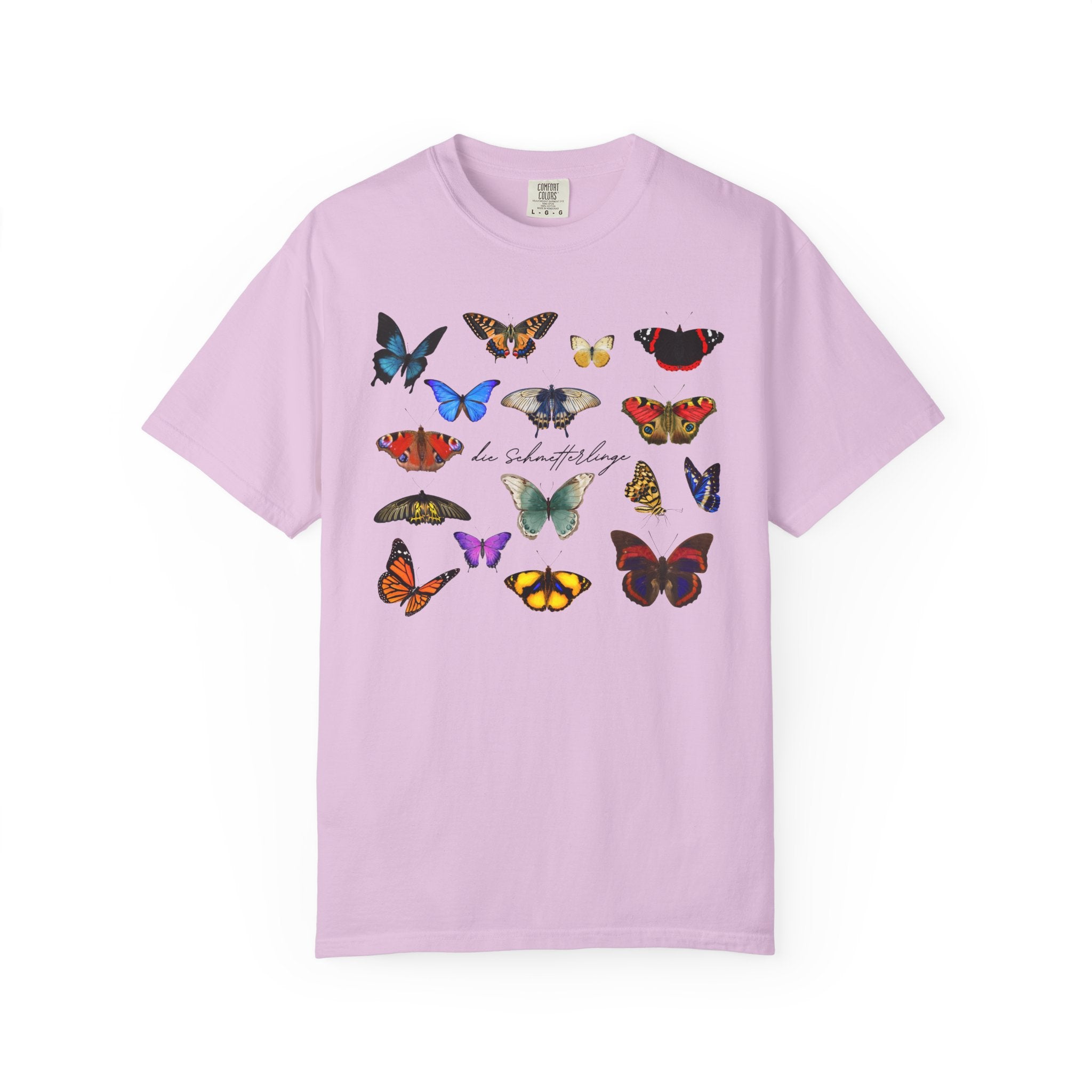 German 'die Schmetterlinge' Butterflies T-Shirt, Comfort Colors, gift for German speaker