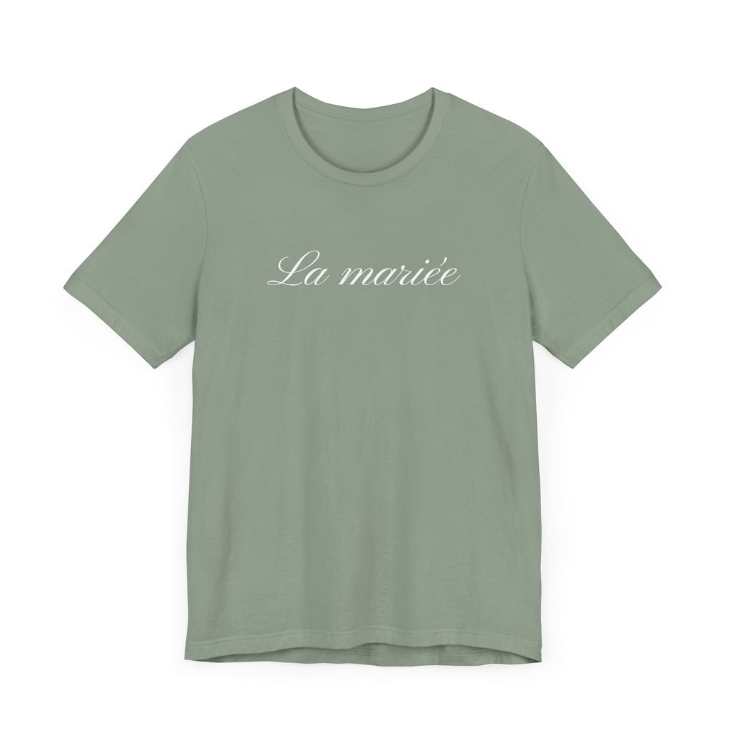 La mariée bride T-Shirt, Wedding Tee, Bridal Party Shirt - La Vie Bien - Bachelorette party - Bachelorette party French