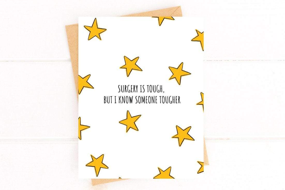 Surgery is Tough Encouragement Get Well Card