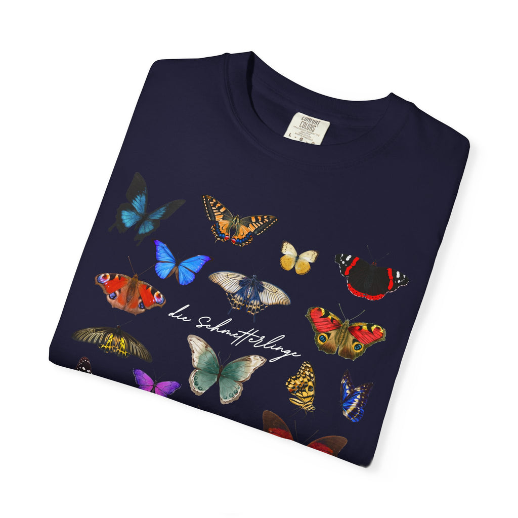 German 'die Schmetterlinge' Butterflies T-Shirt, Comfort Colors, gift for German speaker