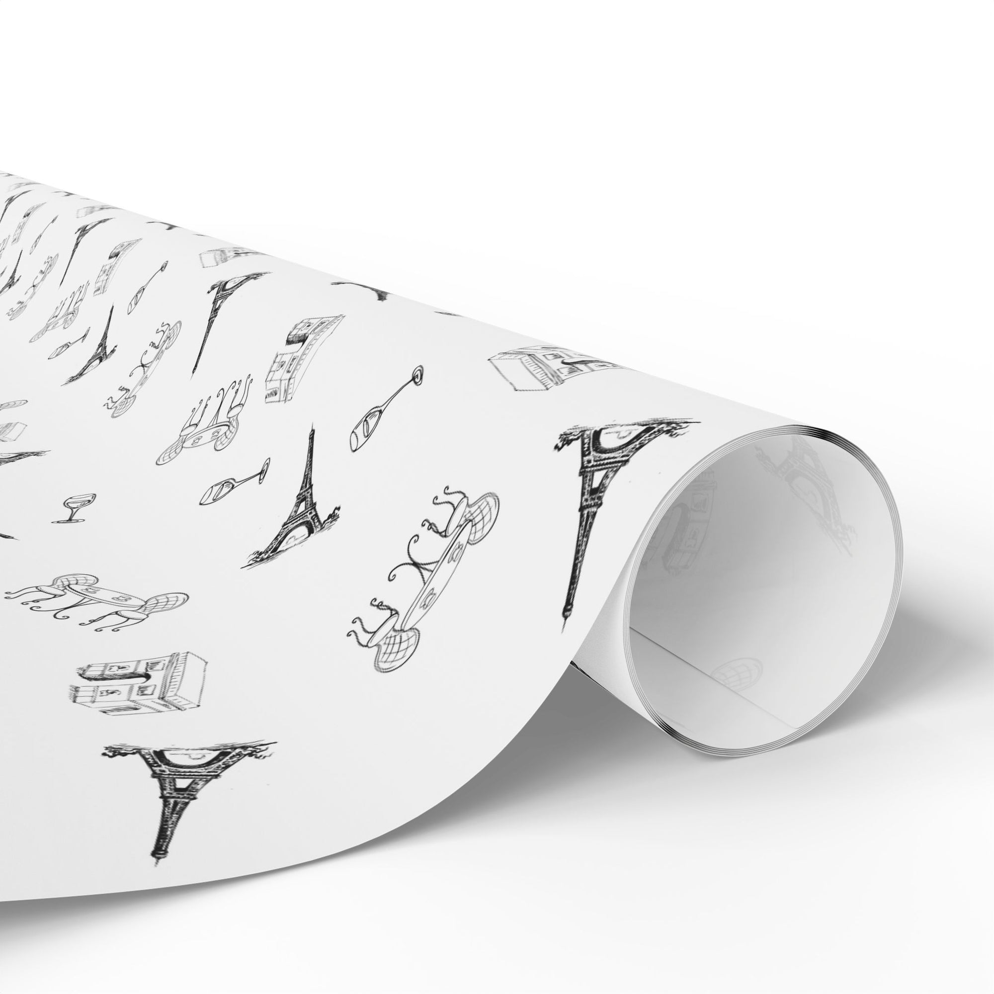 France and Paris themed Wrapping Paper