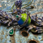 Spot of Tea Teapot Marcasite Necklace in Sterling Silver