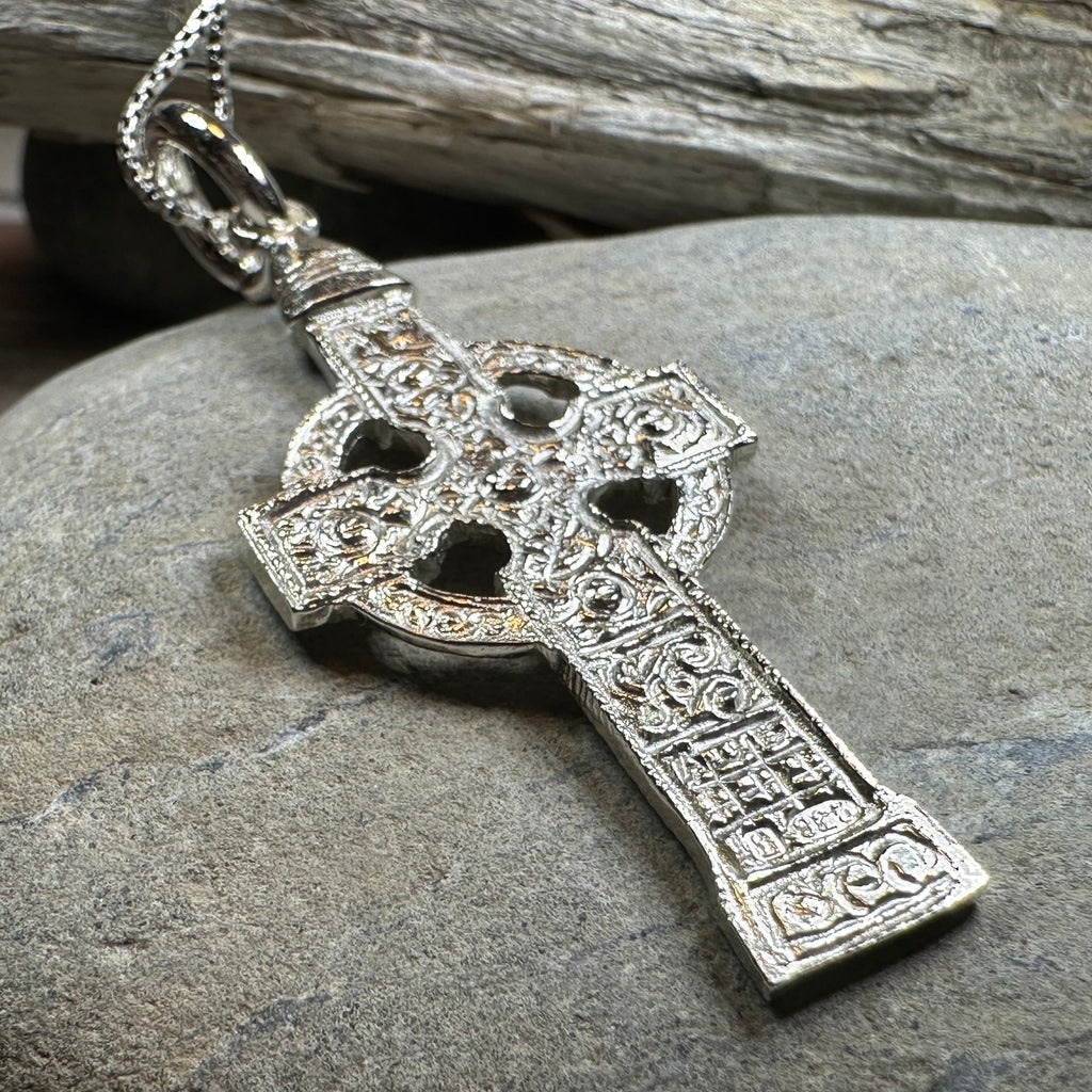 Artisan Irish Ahenny Cross Necklace - Made in Ireland