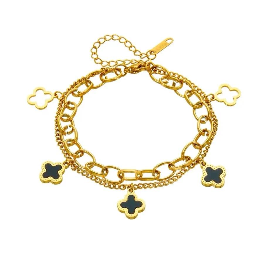 Luck Intention Clover Bracelet - Love. Luck. Hope & Faith by Curated By Suarez