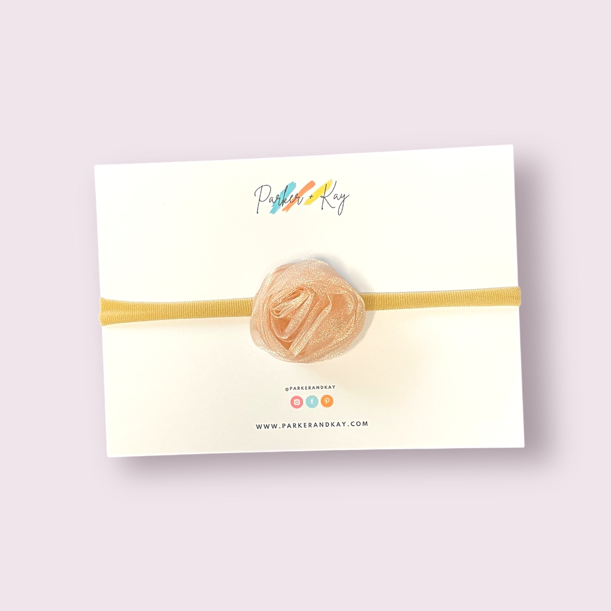 Chiffon Rose Baby Headband