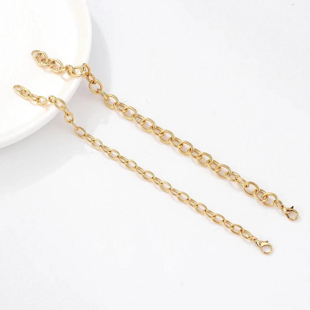 Charm Bar Bracelets - Cable Link 18k Gold Plated by Curated By Suarez