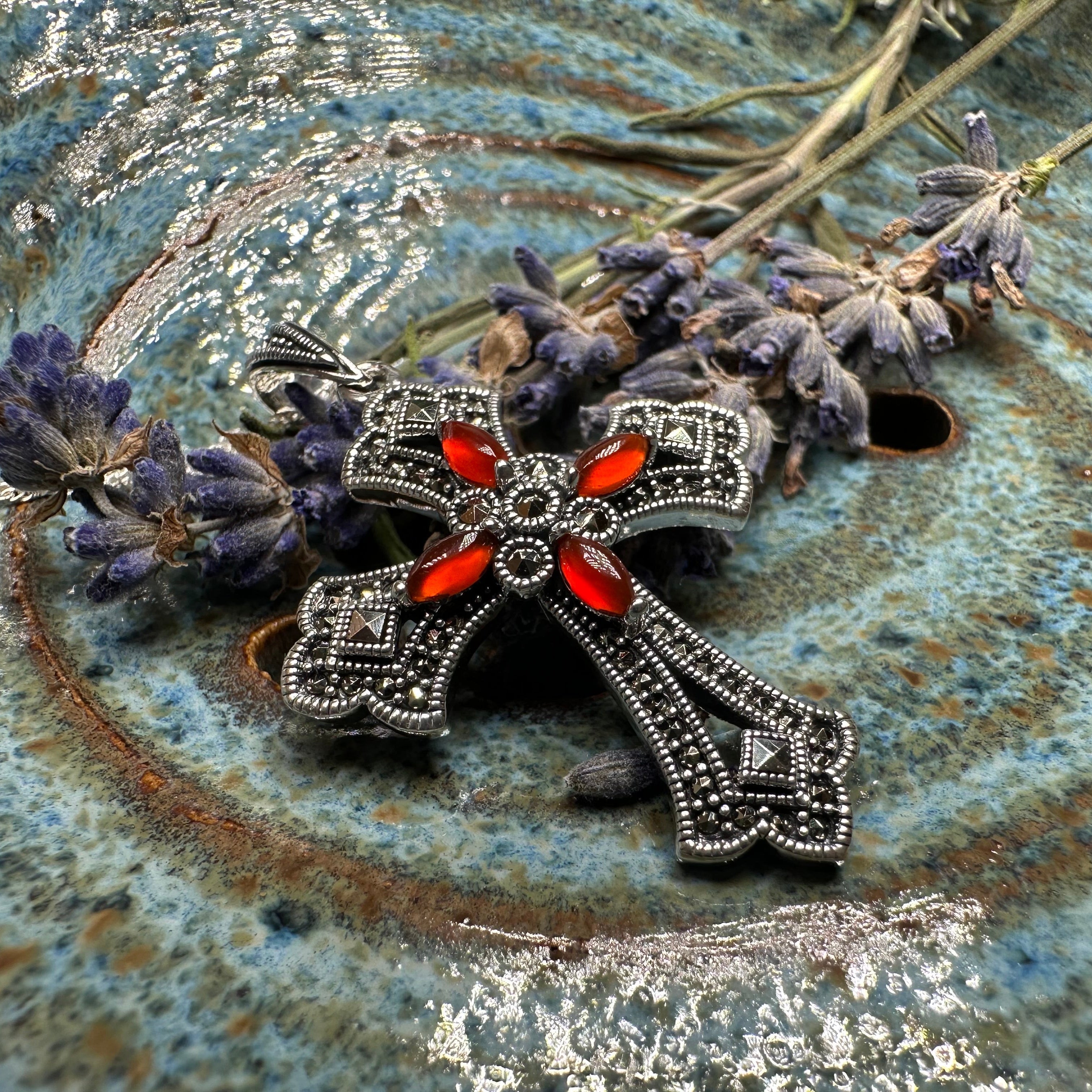 Fidelity Large Celtic Cross Necklace in Sterling Silver