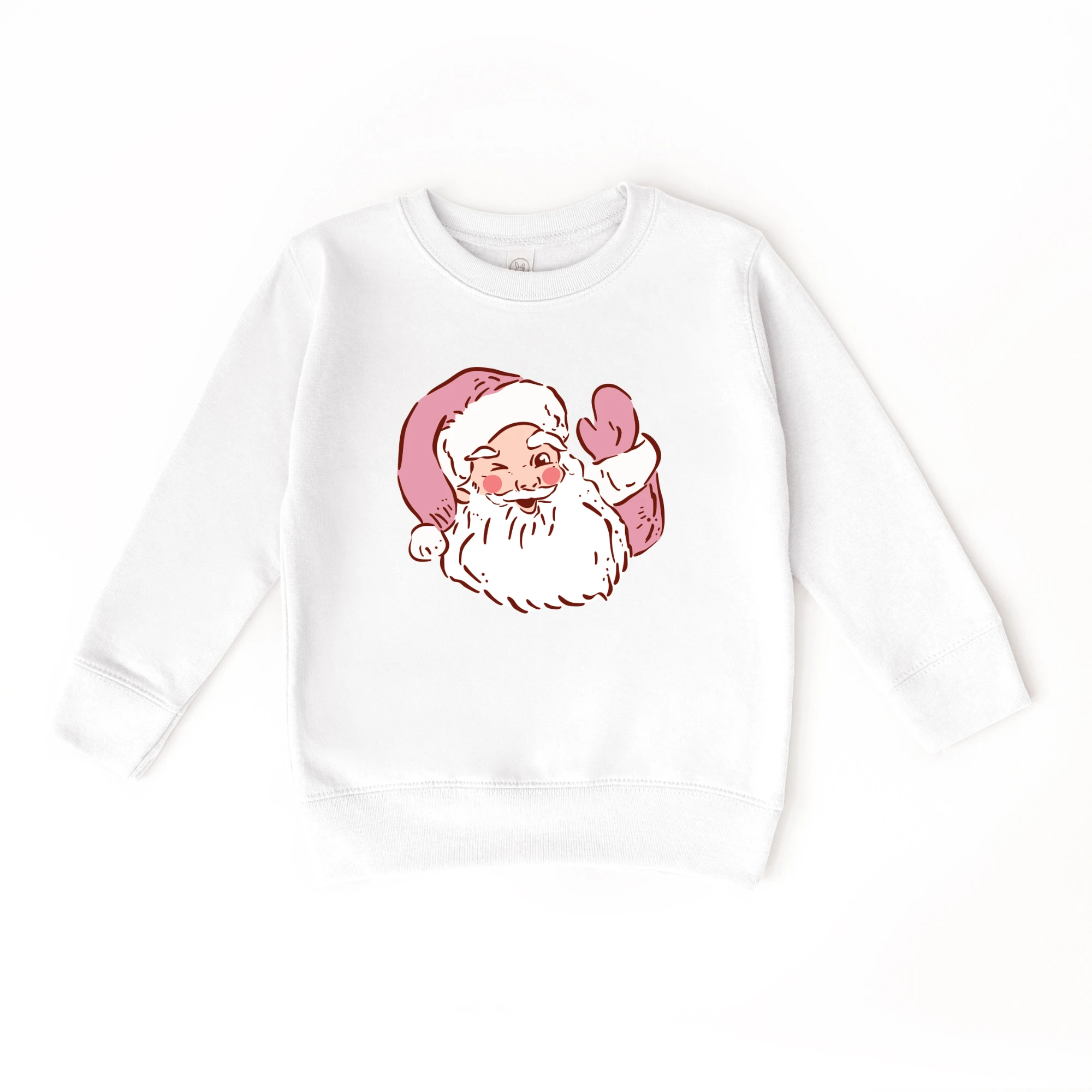 Santa Claus Wink toddler and youth Sweatshirt, Christmas collection by Benny and Ray Apparel
