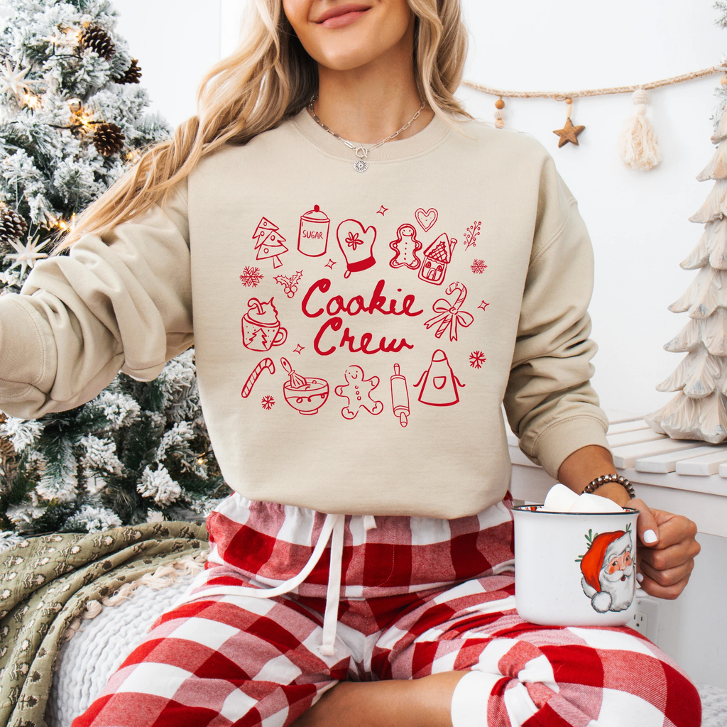 Cookie Baking Crew adult sweatshirt, Christmas collection by Benny and Ray Apparel