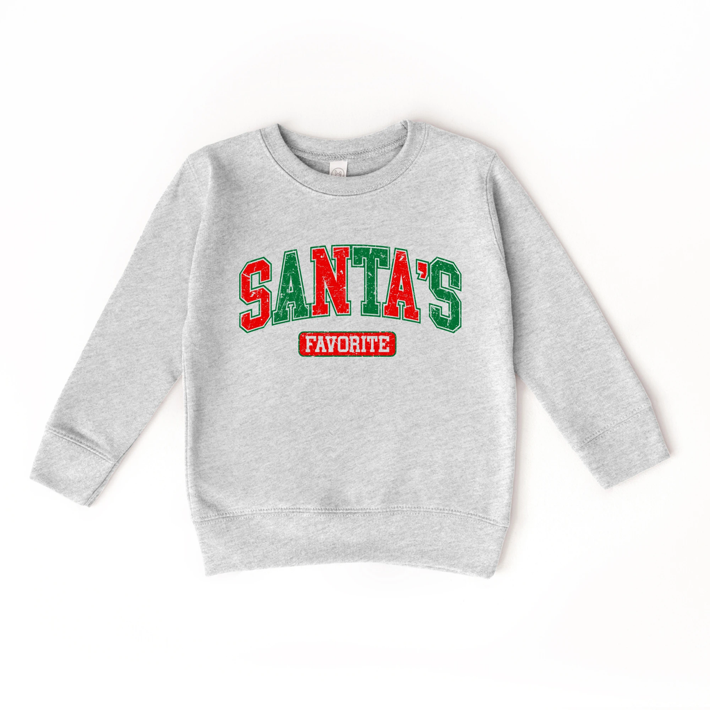 Santa's Favorite toddler and youth Sweatshirt, Christmas collection by Benny and Ray Apparel