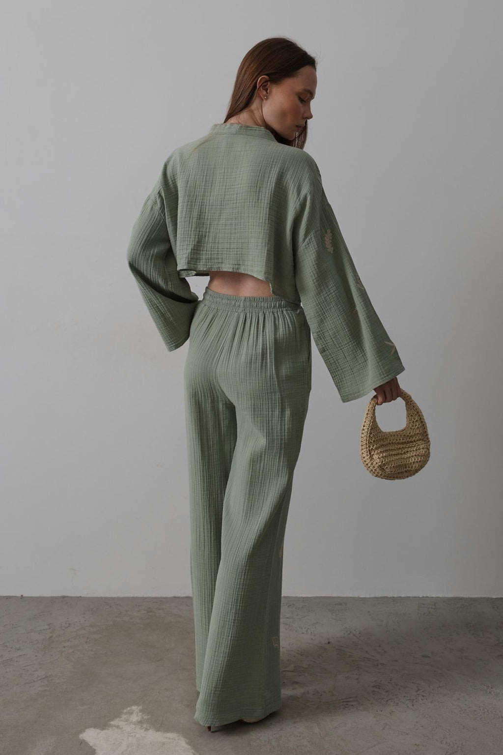 Boho Resort Wear – Tie Suits for Women with Shabby Chic Detail