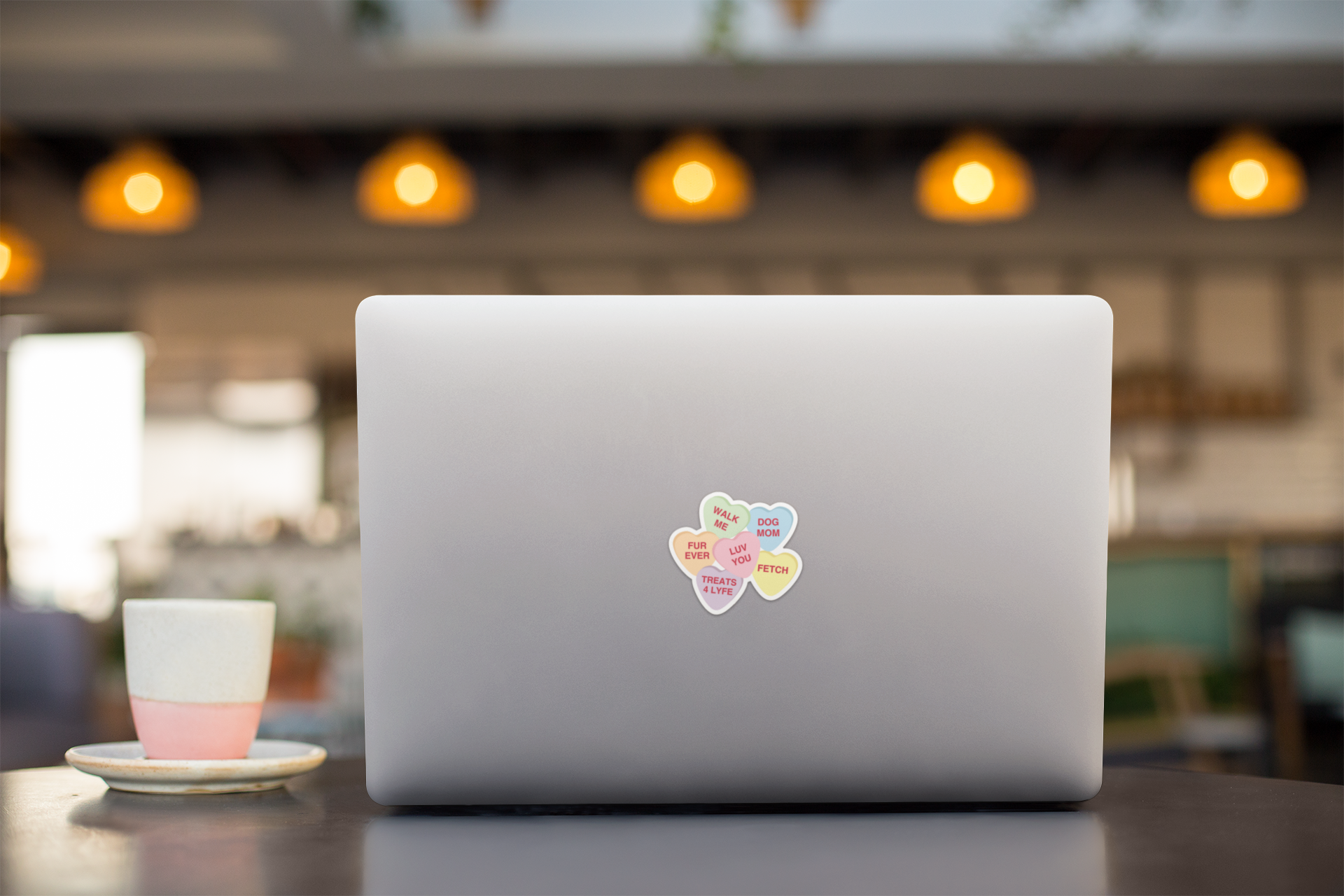 Dog Mom Valentine's Candy Sticker by Five Dot Post