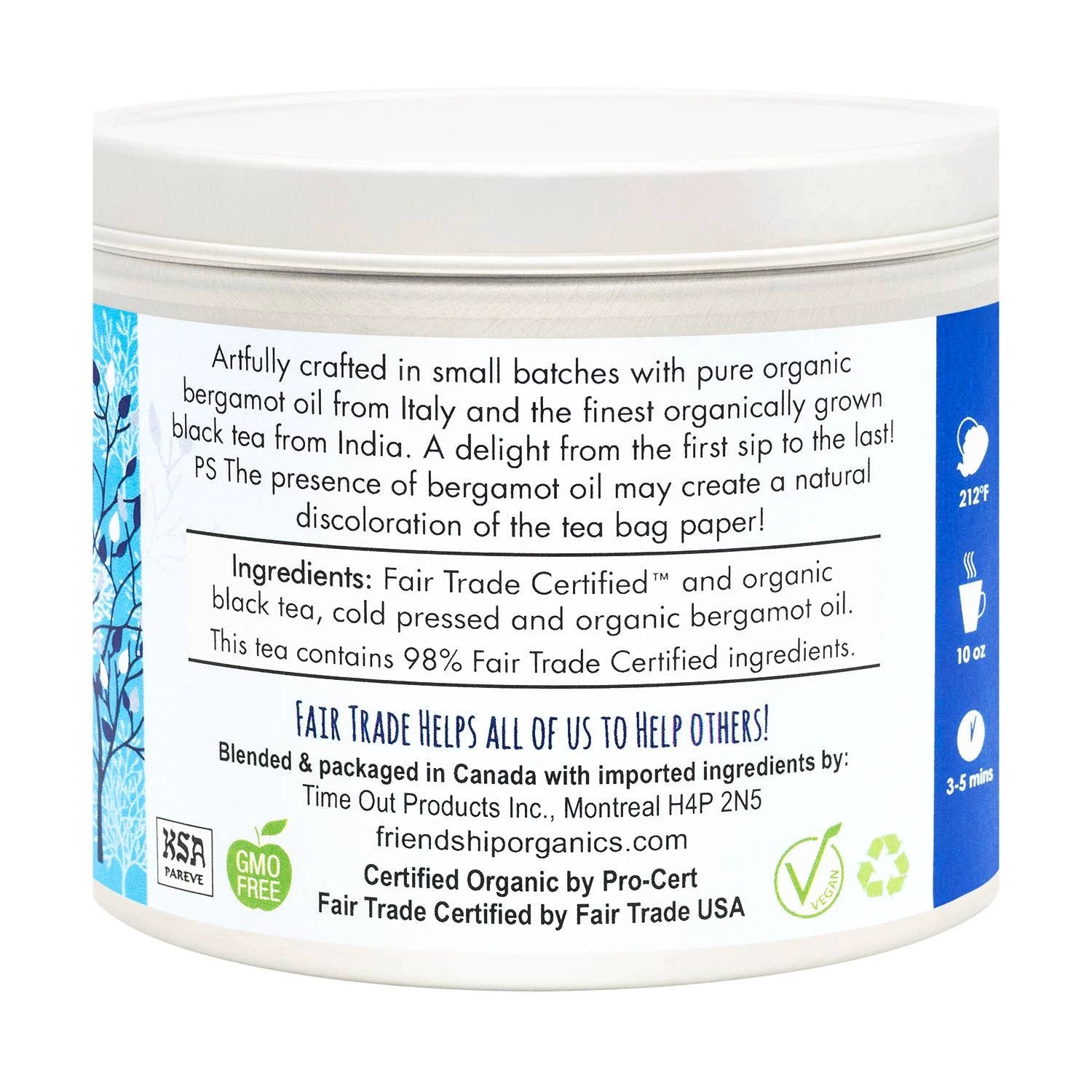 Earl Grey Black Tea by Ethical Trade Co