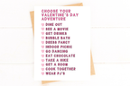 Choose Your Own Adventure Valentines Day Card Sweet Funny Card for Valentine's by Five Dot Post