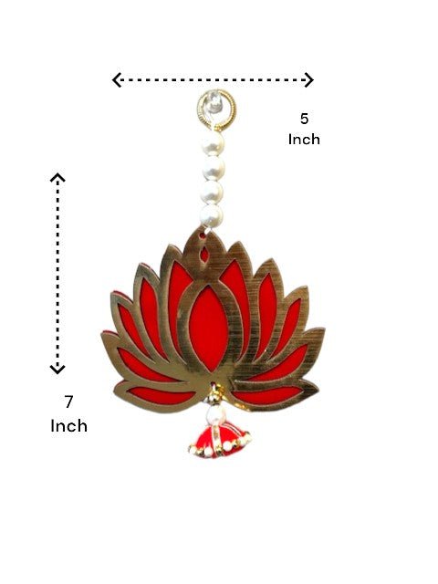 7" Long Lotus Hanging, Set of 5 Festive Decor La Vie Bien 7" Long Lotus Hanging, Set of 5