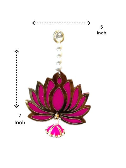 7" Long Lotus Hanging, Set of 5 Festive Decor La Vie Bien 7" Long Lotus Hanging, Set of 5