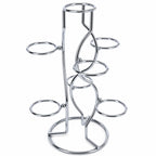 7-Ring 3-Tier Silver Wire Metal Sphere Crystals Egg Stand Holder Display 7.4 Inches Egg Decorating > Stands > Metal La Vie Bien 7-Ring 3-Tier Silver Wire Metal Sphere Crystals Egg Stand Holder Display 7.4 Inches