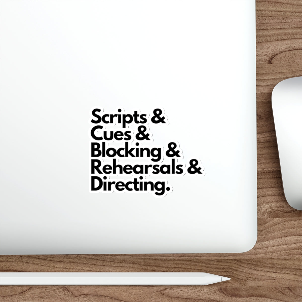 Theater Scripts & Cues Die-Cut Sticker
