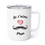Je t'aime Papa Insulated Coffee Mug by Printify