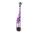 Colorful Painted Wood Giraffe - 24"