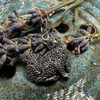 Precious Marcasite Cat Necklace in Sterling Silver