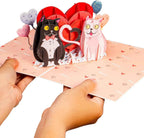 Purrfect Love Frndly Pop Up Card - 8"x6" by Paper Love
