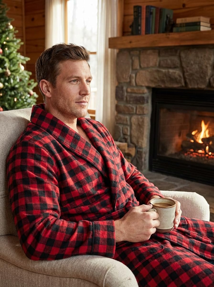 Flannel People Men's Flannel Robe
