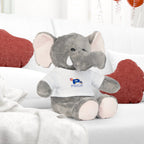 Personalized stuffed animal - Space themed with initial by Printify