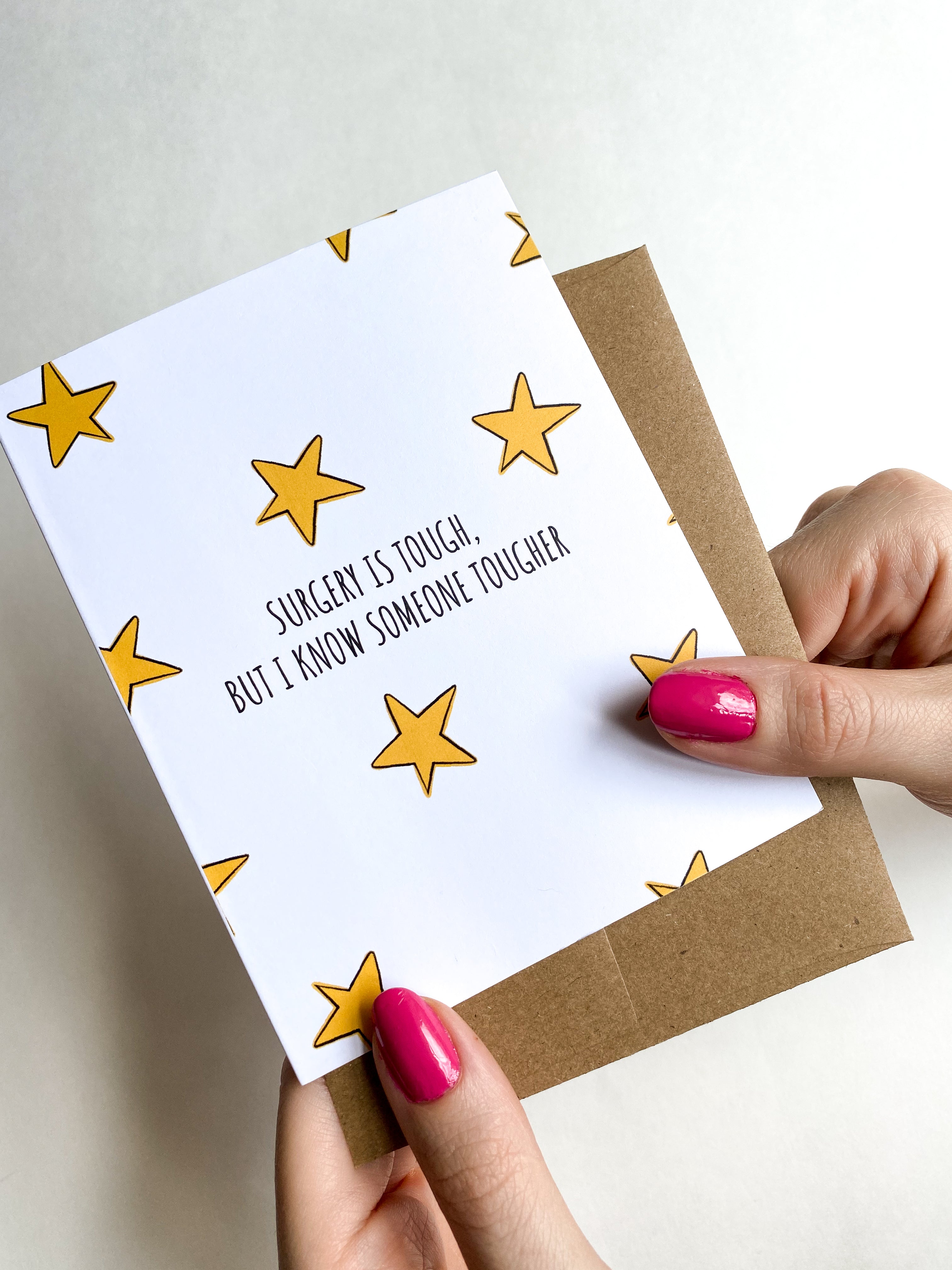 Surgery is Tough Encouragement Get Well Card