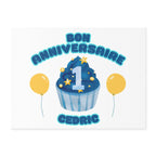 Bon Anniversaire Customized Birthday Yard Sign by Printify