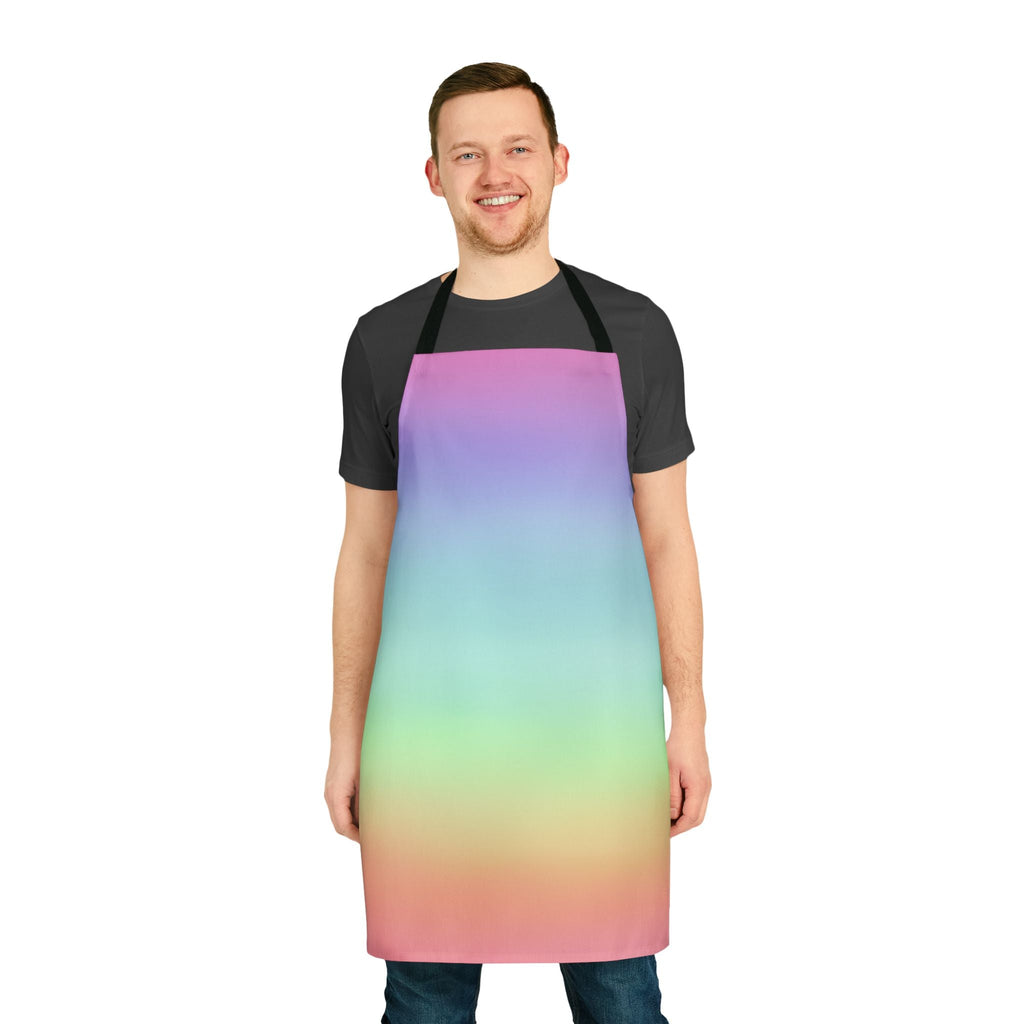Bespattered Facade Gentle Rainbow Tie-Back Canvas Apron