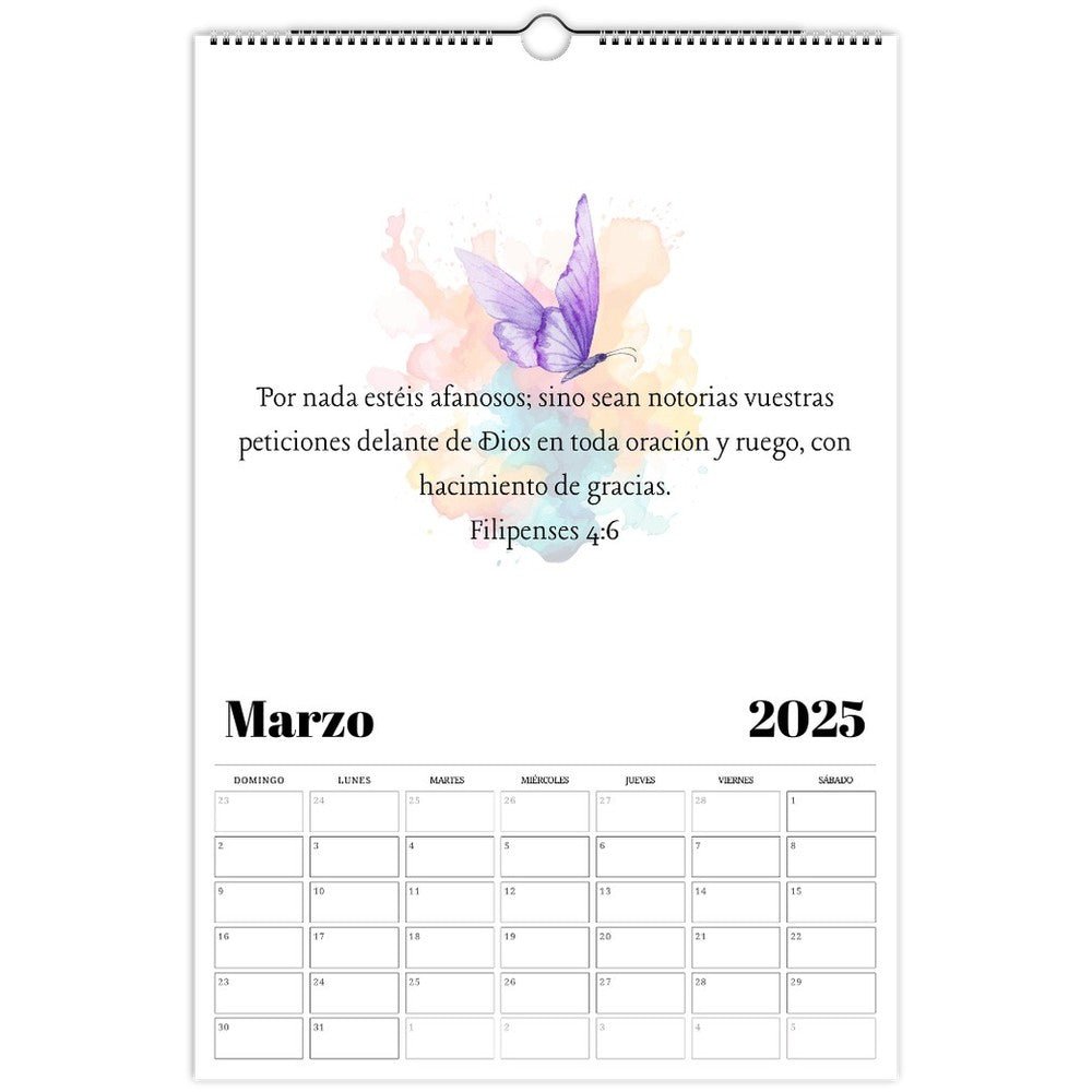 Muestrame el camino - Show me the Way Wall calendars 2025 (US & CA) Spanish - La Vie Bien - 2025 spanish - bible verse - bible verses spanish