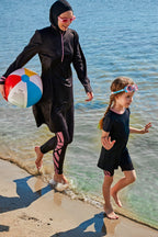 Lycra Black Kids Swimsuit K2336