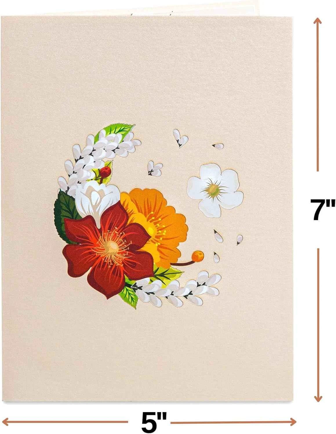Fall Flower Bouquet Pop Up Card by Paper Love