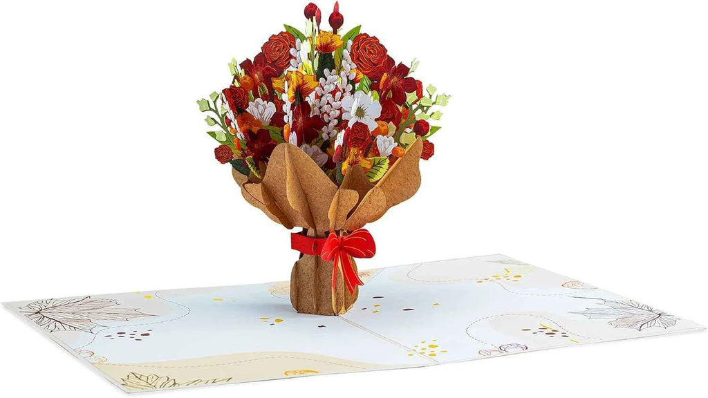 Fall Flower Bouquet Pop Up Card by Paper Love