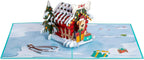 Christmas Dog House Pop Up Card by Paper Love