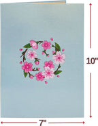 Cherry Blossom Oversized Pop Up Card with Keepsake by Paper Love