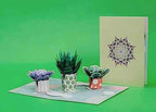 Succulents Pop Up Card by Paper Love