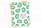 Lymph Nodes Are Being the Worst Lymphoma Get Well Card by Five Dot Post