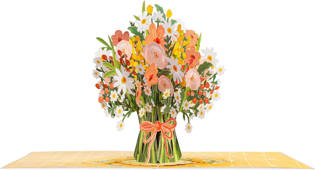 Daisy Delight Oversized Pop Up Card with Keepsake by Paper Love