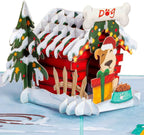 Christmas Dog House Pop Up Card by Paper Love