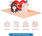 Purrfect Love Frndly Pop Up Card - 8"x6" by Paper Love