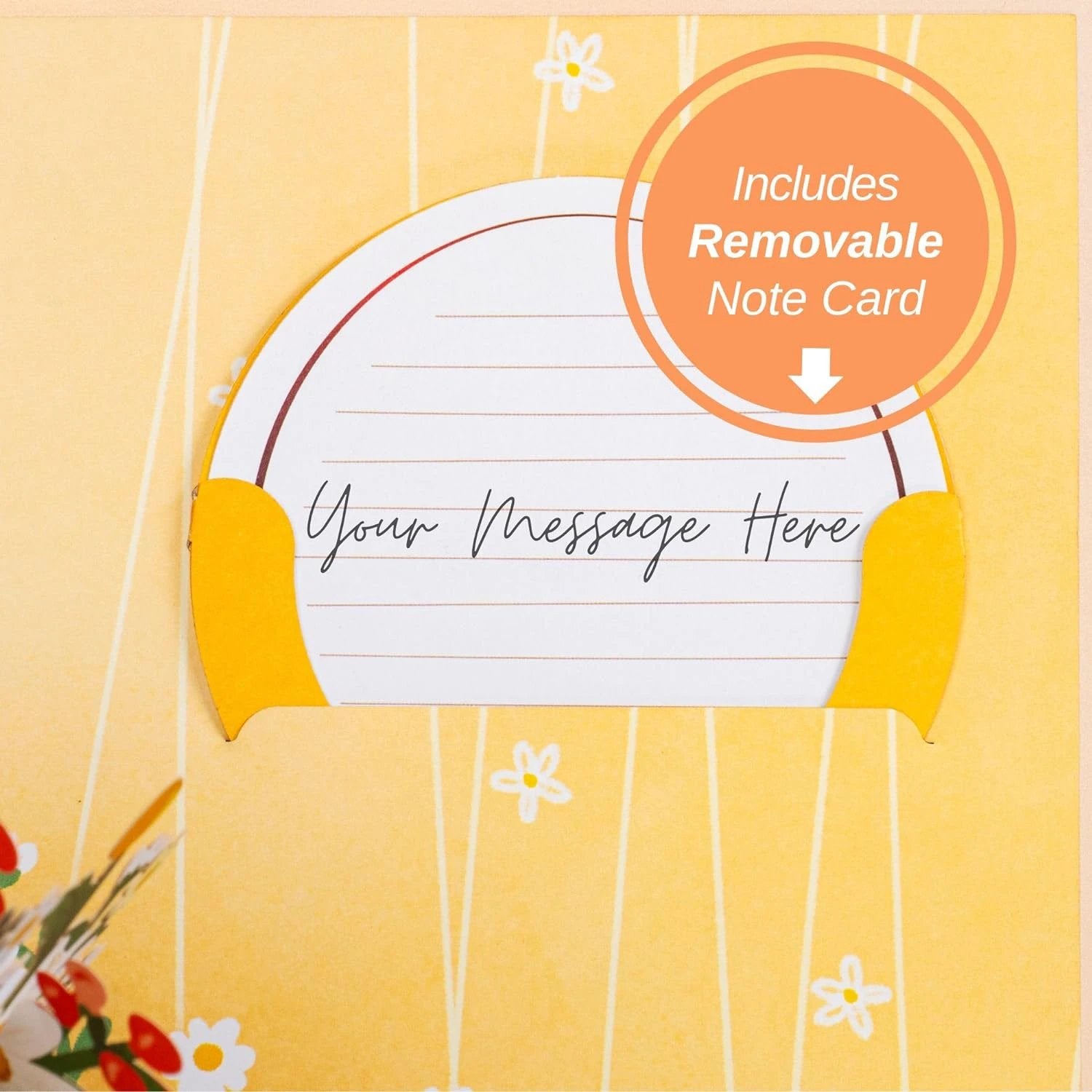 Daisy Delight Oversized Pop Up Card with Keepsake by Paper Love