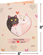 Purrfect Love Frndly Pop Up Card - 8"x6" by Paper Love