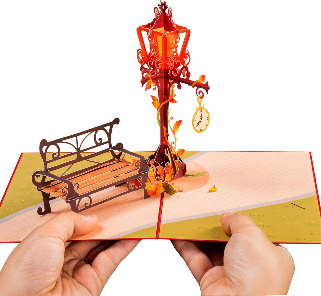 Fall Lamppost Pop Up Card by Paper Love