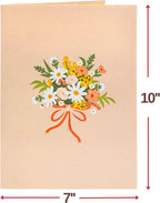 Daisy Delight Oversized Pop Up Card with Keepsake by Paper Love