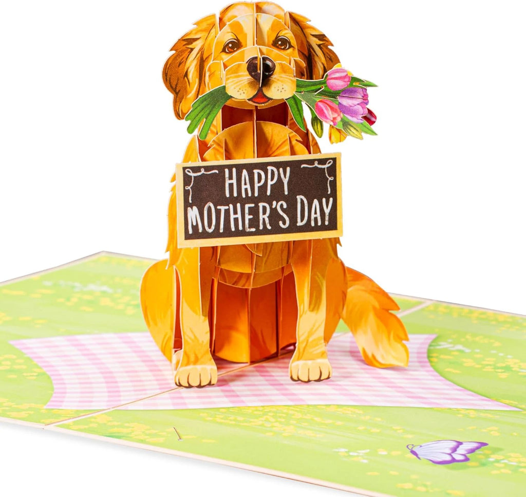 Happy Mother's Day Dog Pop Up Card - 5" x 7" by Paper Love